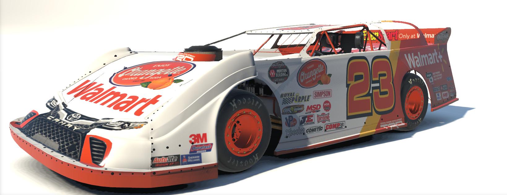 Preview of Dirt Late Model Team Walmart Orangette 2023 by Johnny McNamara