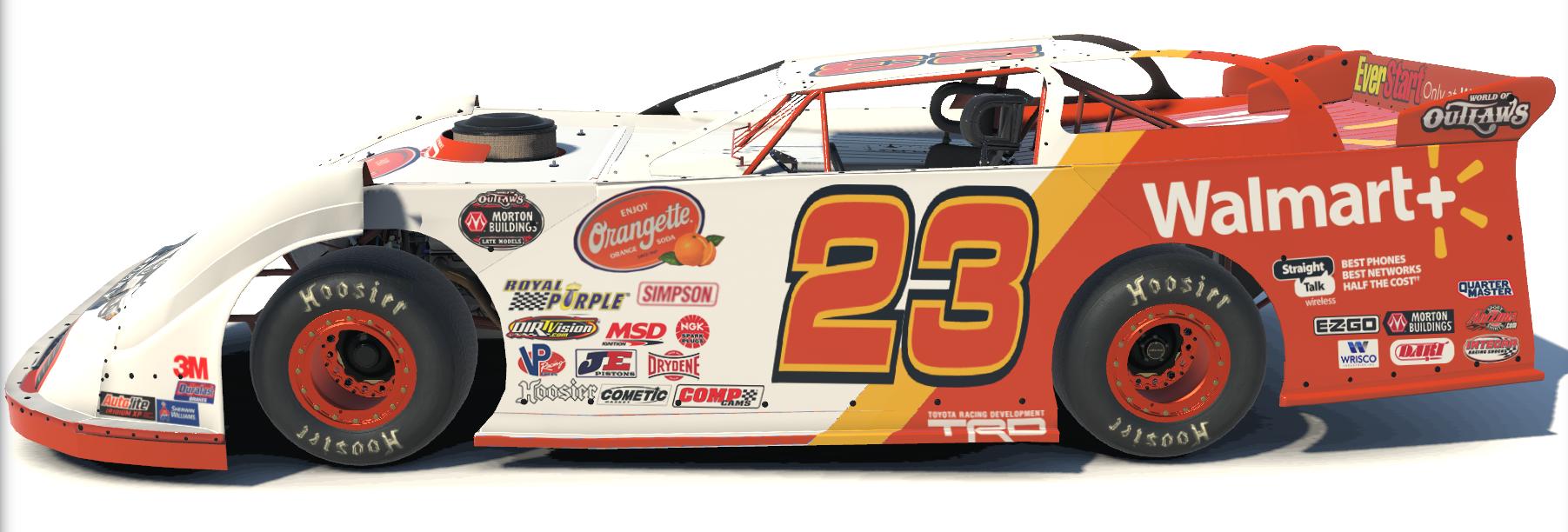 Preview of Dirt Late Model Team Walmart Orangette 2023 by Johnny McNamara