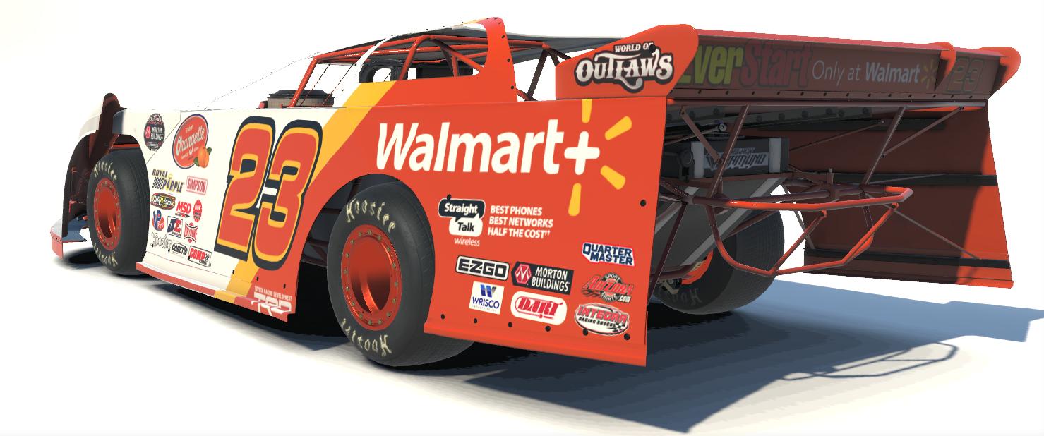 Preview of Dirt Late Model Team Walmart Orangette 2023 by Johnny McNamara