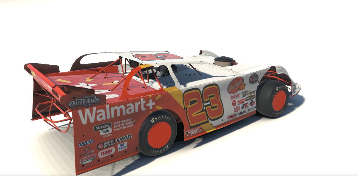 Preview of Dirt Late Model Team Walmart Orangette 2023 by Johnny McNamara