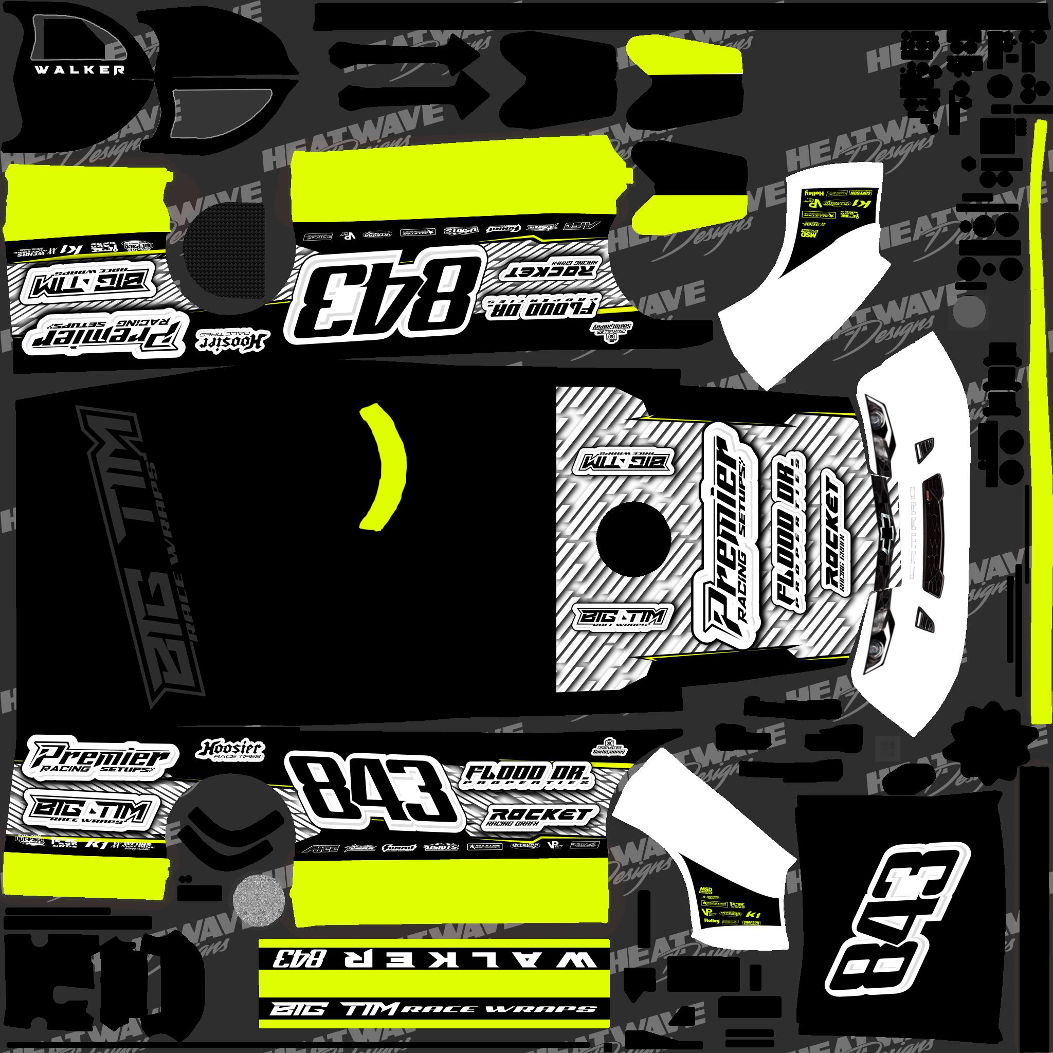 Preview of late model walker lime 843 by Nate Walker Jr