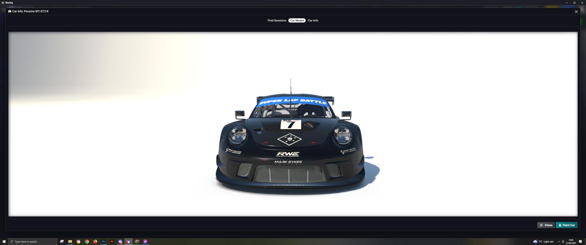 Preview of SLB COTA Porsche 911R GT3 by Mark Sykes