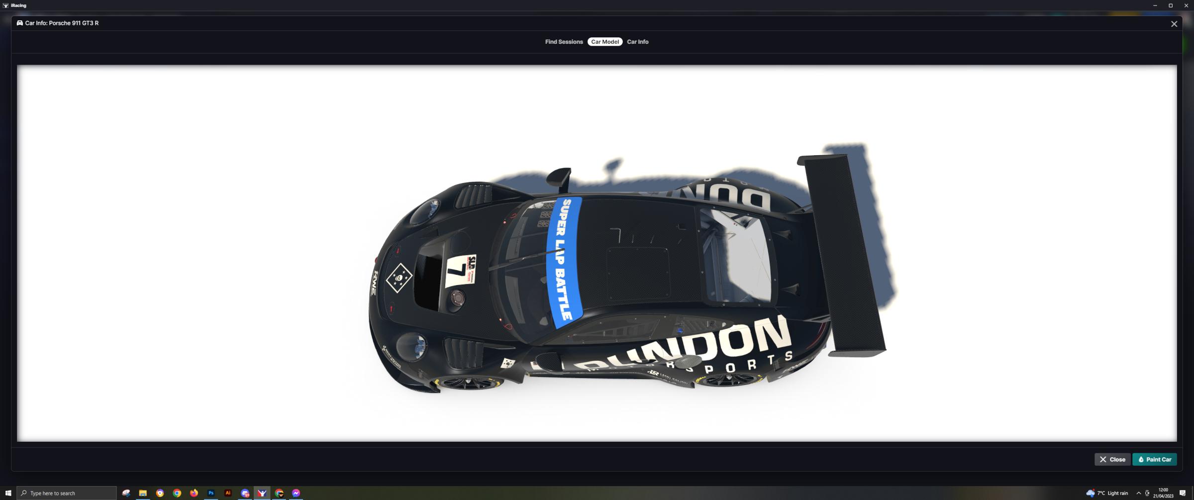 Preview of SLB COTA Porsche 911R GT3 by Mark Sykes