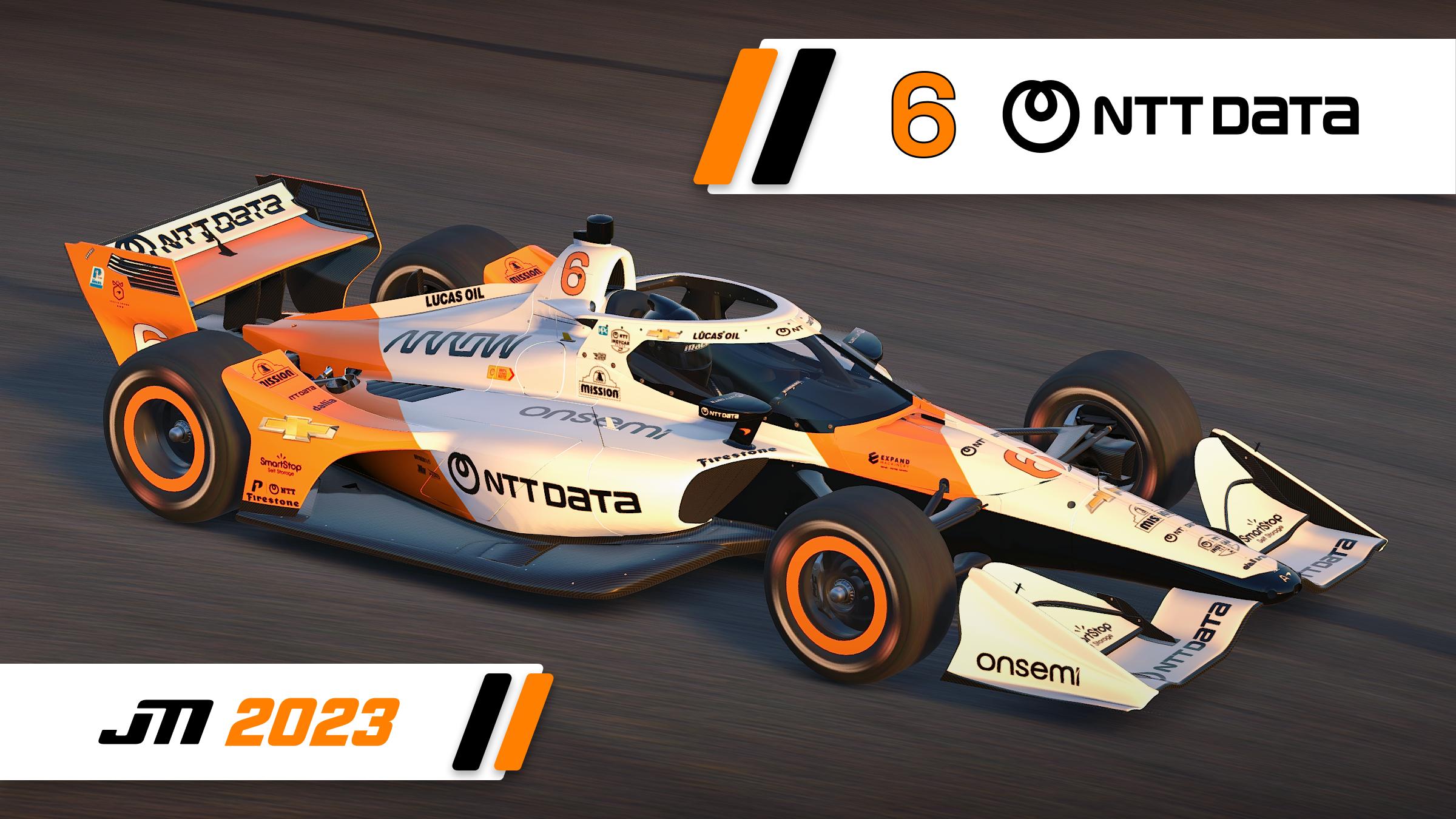 2023 Felix Rosenqvist #6 NTT Data McLaren Triple Crown Dallara
