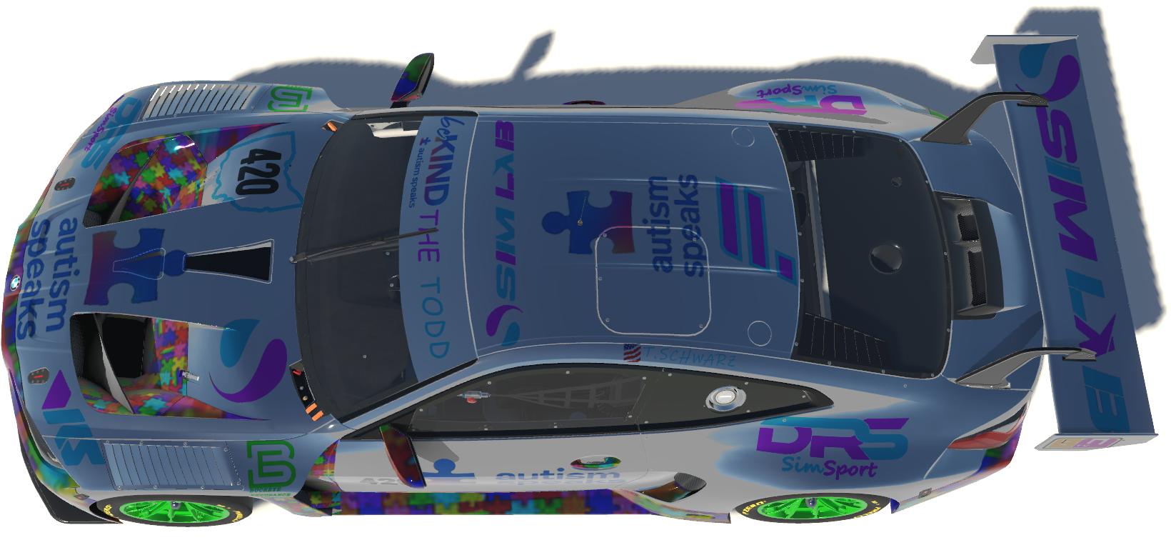 Preview of DRS SimSports Autism Speaks BMW M4 GT3  by Todd Schwarz