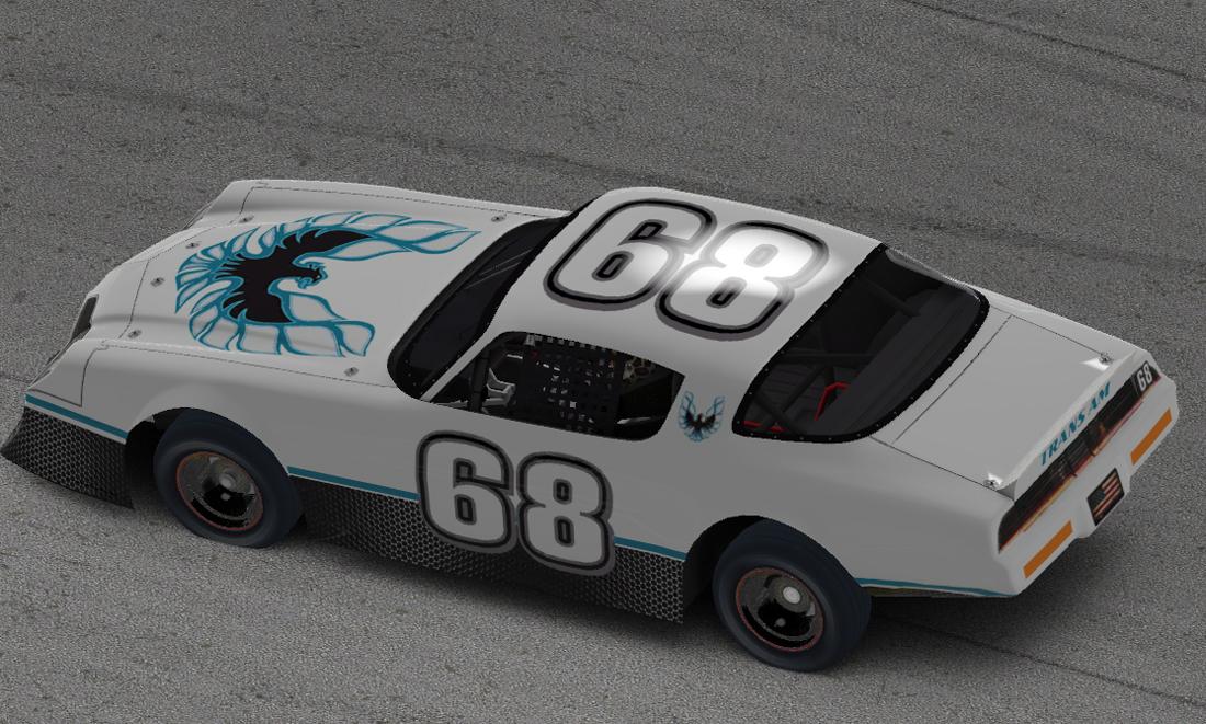 Preview of Pontiac Trans Am Firebird - White Blue Bird  by Georgeo Hieblinger
