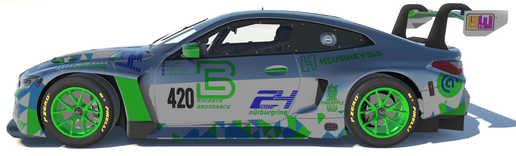 Preview of Mirror Chrome Buckeye Endurance 24 Hr Nurburgring BMW M4 GT3  by Todd Schwarz