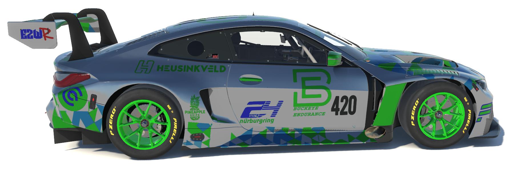 Preview of Mirror Chrome Buckeye Endurance 24 Hr Nurburgring BMW M4 GT3  by Todd Schwarz