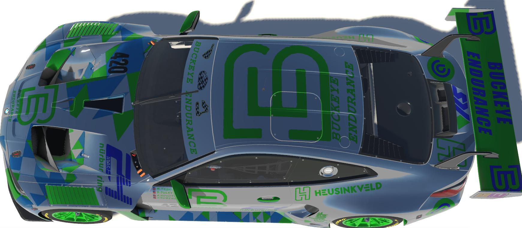 Preview of Mirror Chrome Buckeye Endurance 24 Hr Nurburgring BMW M4 GT3  by Todd Schwarz