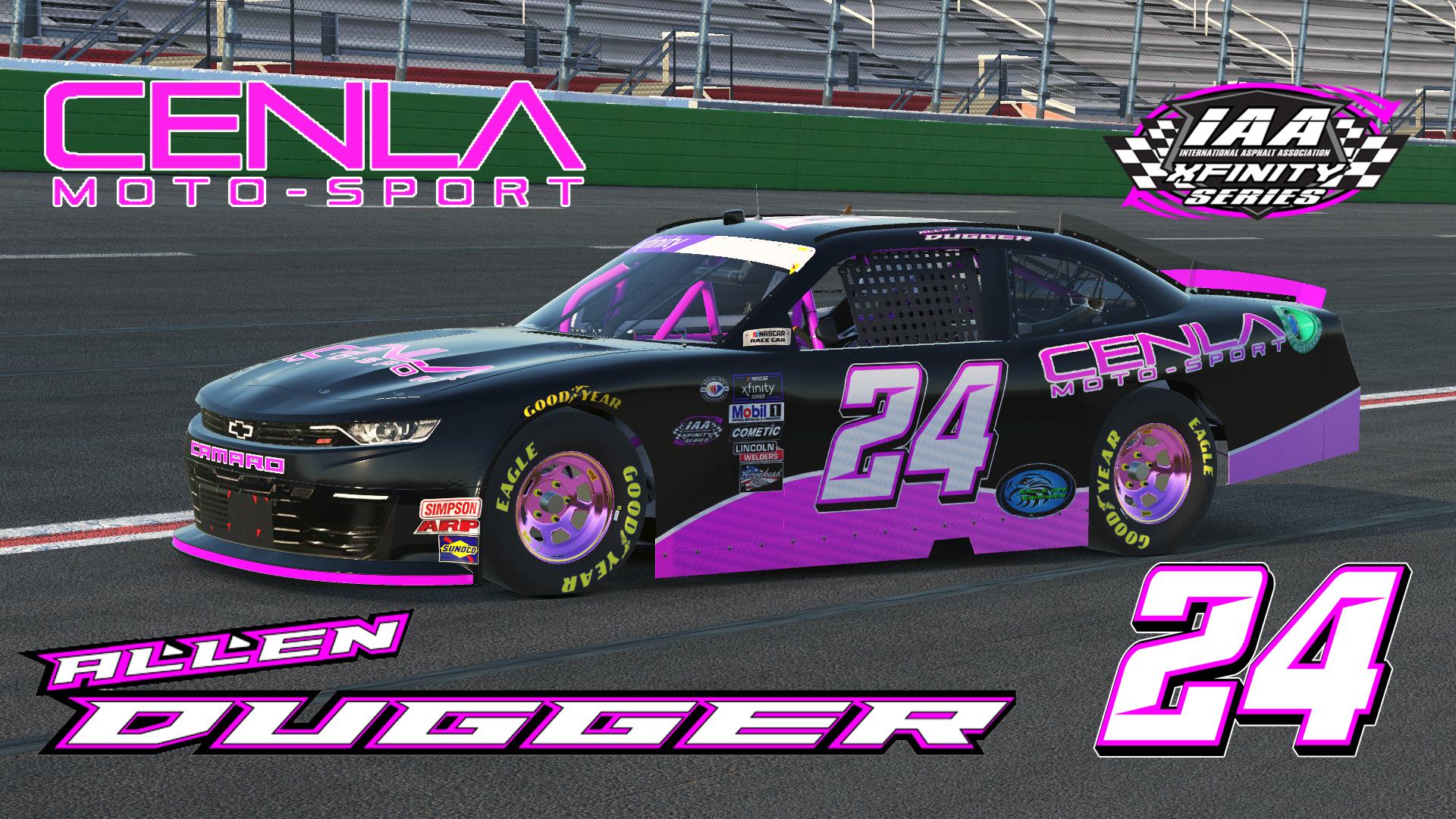 Allen Dugger Xfinity with CUSTOM NUMBERS by Randy B. Trading Paints
