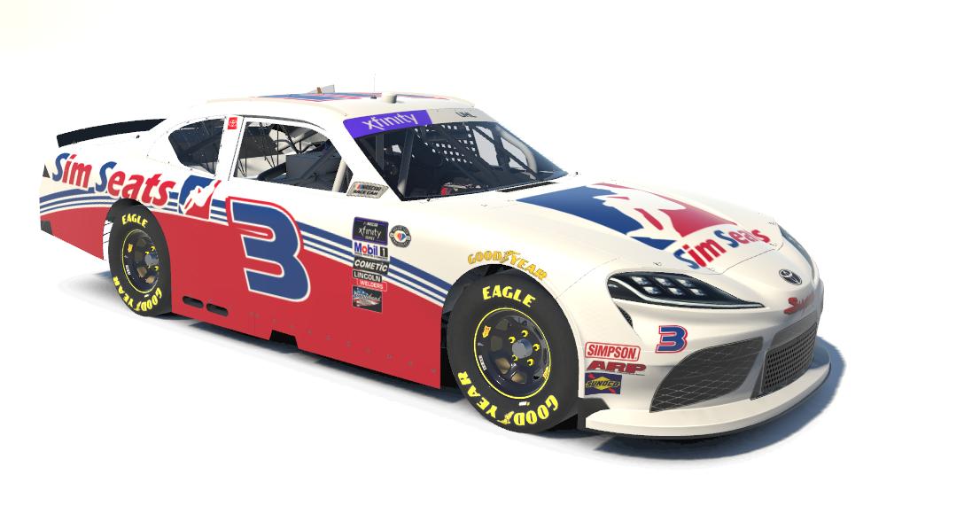 Preview of SimSeats XFINITY Toyota Supra by Colby Uhl