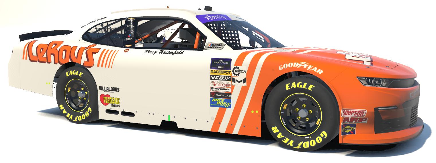 LeRoys Body Shop Throwback Xfinity Chevrolet Camaro by Jeff T Evans Trading Paints