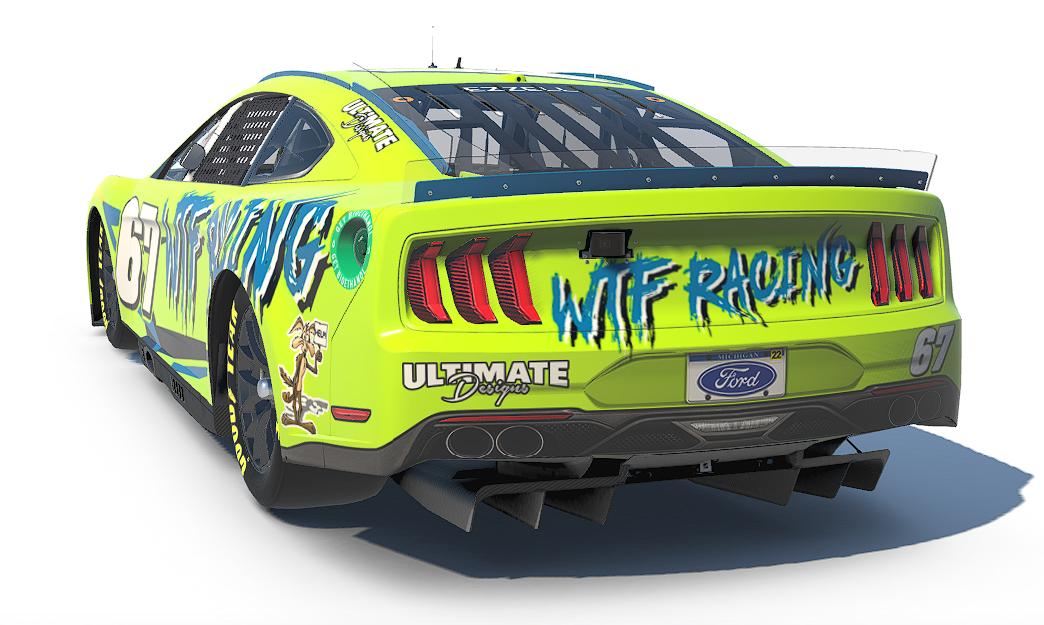 Preview of WTF yellow Mustang Nextgen Custom Number by Doug Ezzell