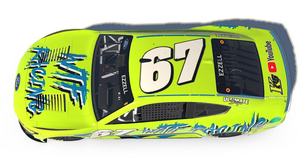 Preview of WTF yellow Mustang Nextgen Custom Number by Doug Ezzell