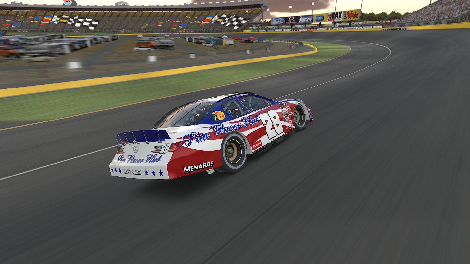Stars & Stripes Sim Racer Hub Lexus RC F by Clinton Snead - Trading Paints