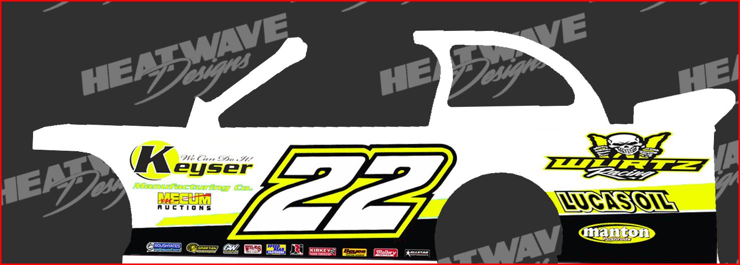 Preview of Dirt Late Model Wurtz Racing yellow 22 by Brandon S.