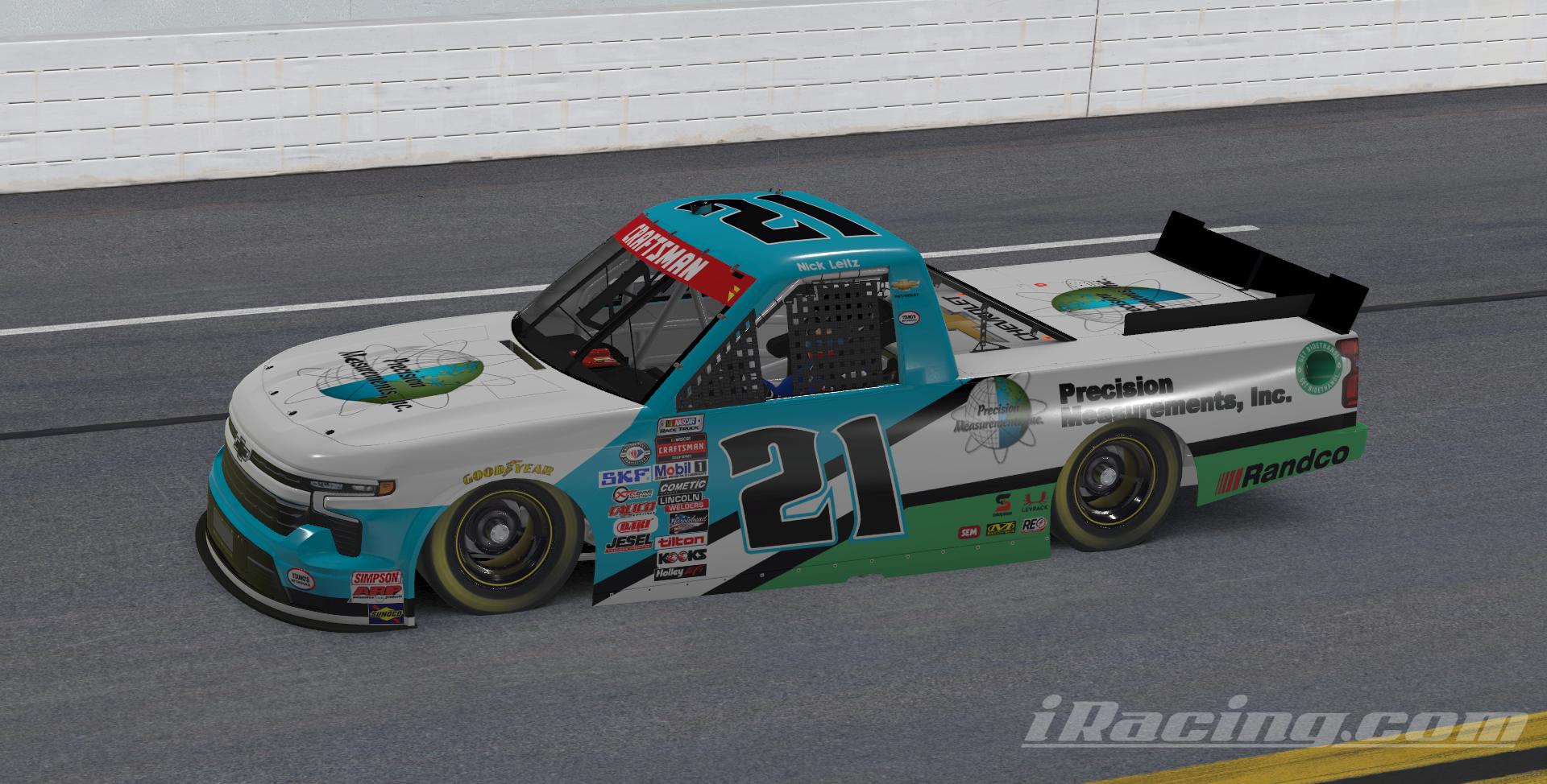 Preview of #21 Nick Leitz 2023 Precision Measurements Inc Concept AI by Martin Roberg