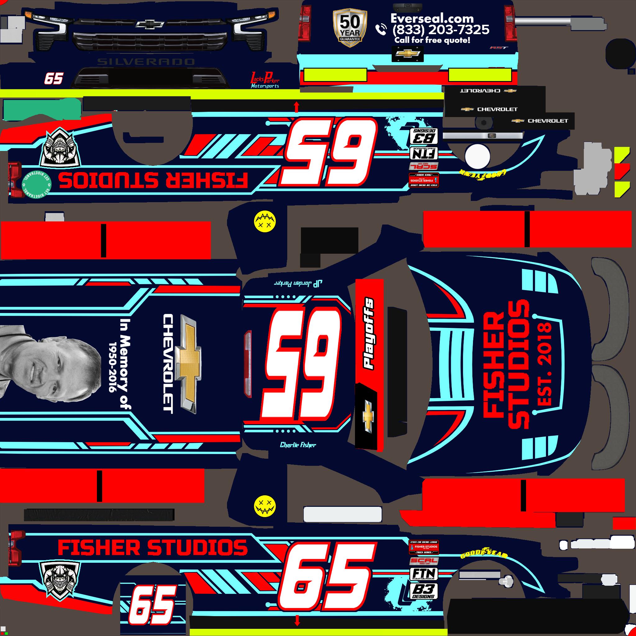 Preview of Jordan Parker #65 Fisher Studios LPM Silverado (SCRL Rookie Playoff contigs) by Owen Lacks