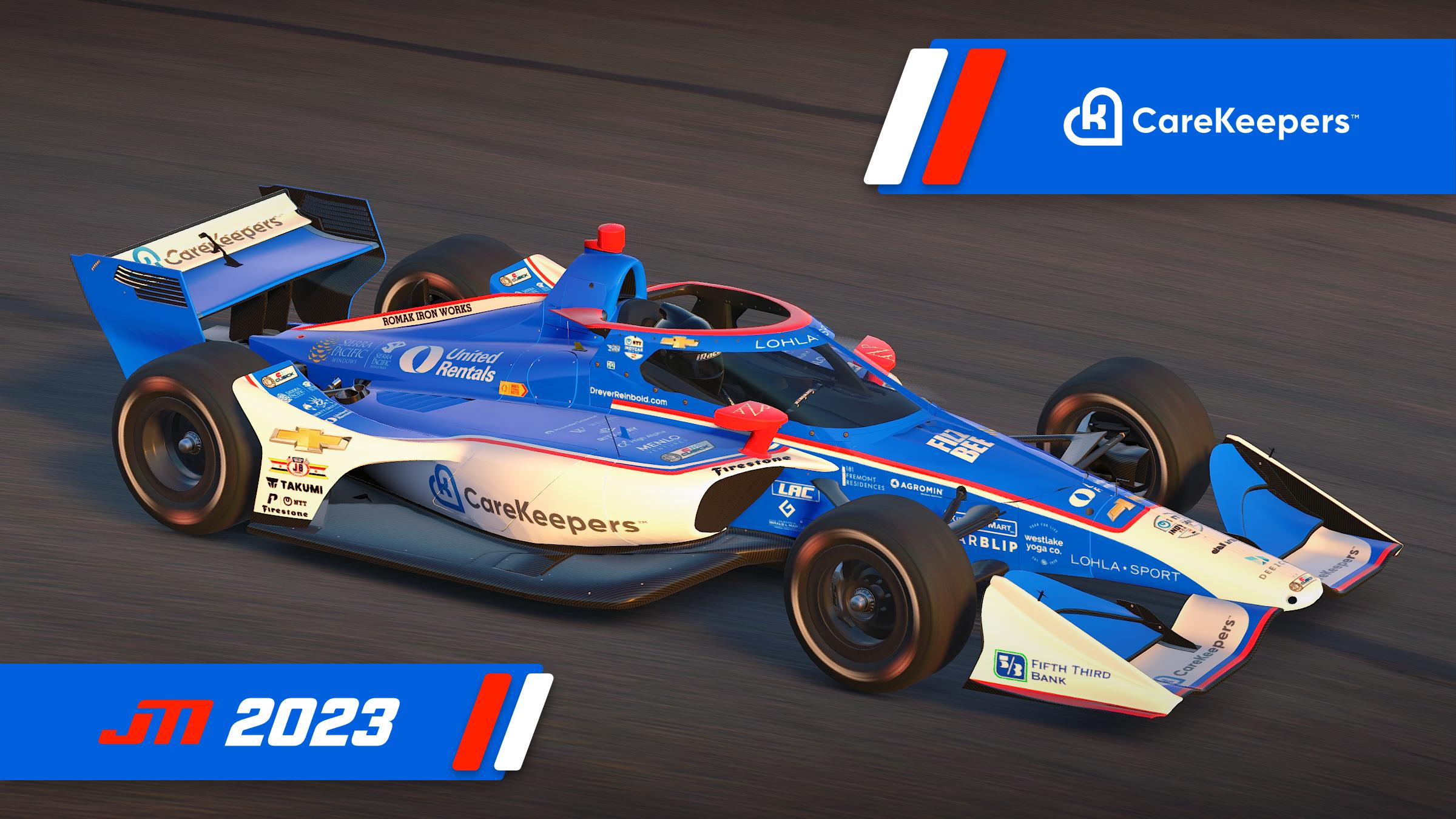 Preview of 2023 Stefan Wilson / Graham Rahal CareKeepers Dallara IR18 by Jeff McKeand