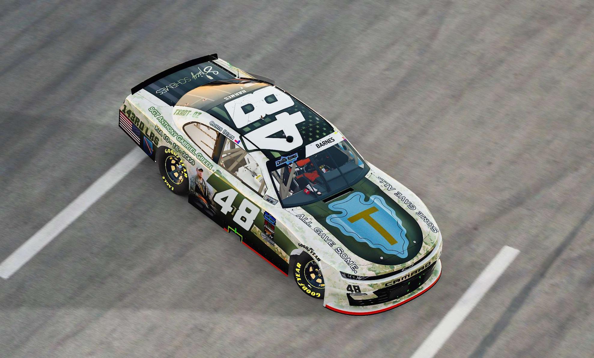 Xfinity Camaro 2023 Dean Memorial Day 48 by Sam B. Trading Paints