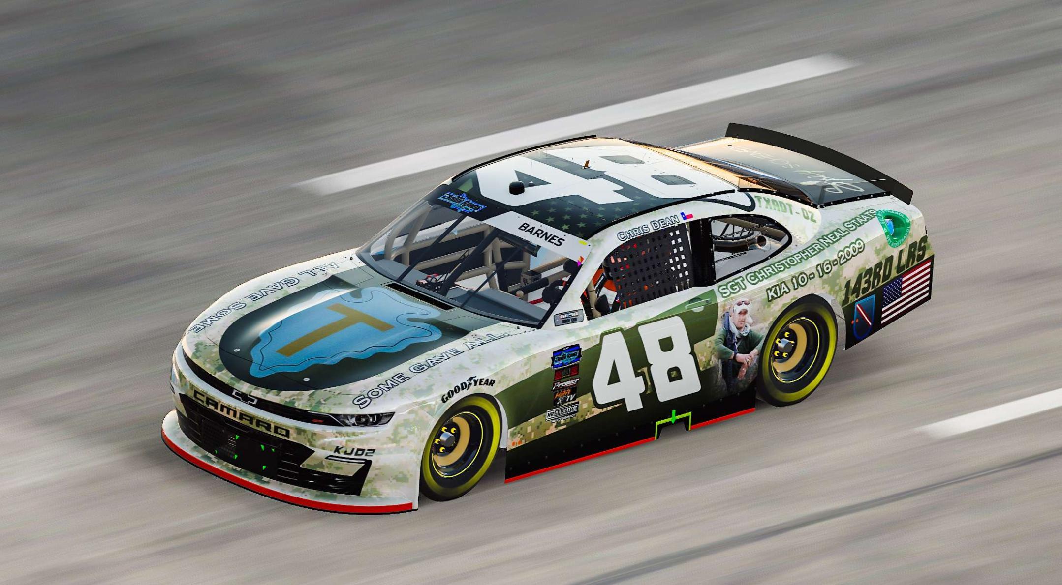 Xfinity Camaro 2023 Dean Memorial Day 48 by Sam B. Trading Paints