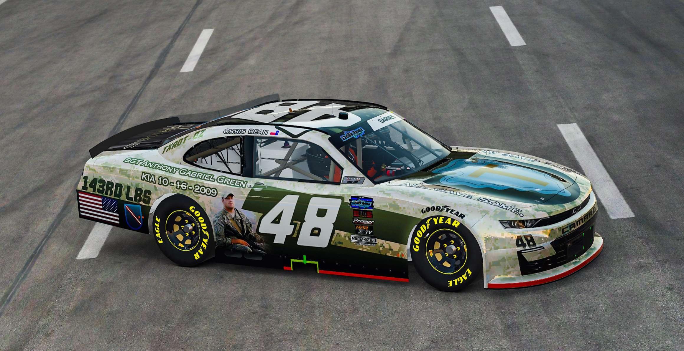 Xfinity Camaro 2023 Dean Memorial Day 48 by Sam B. Trading Paints