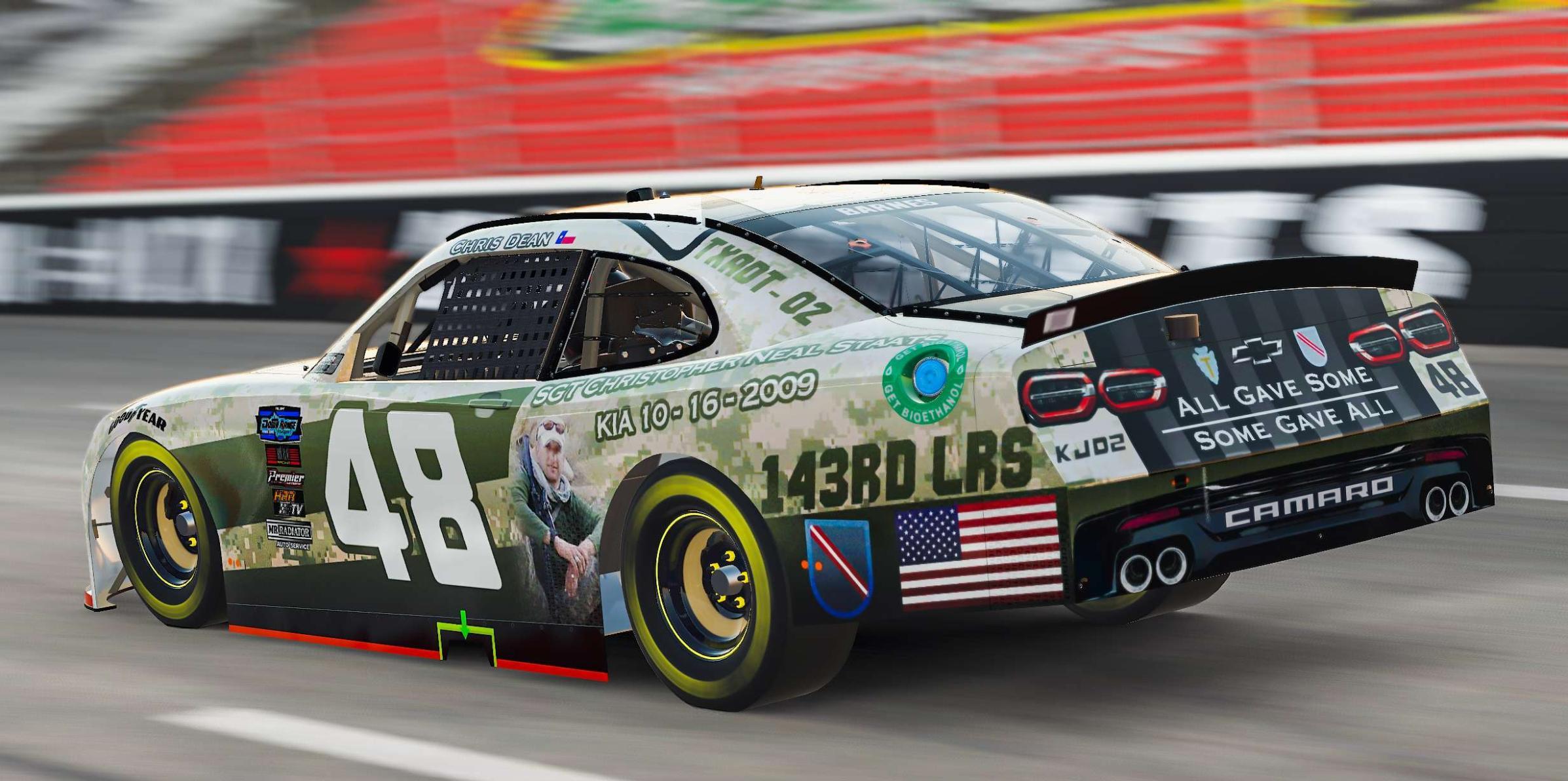 Xfinity Camaro 2023 Dean Memorial Day 48 by Sam B. Trading Paints
