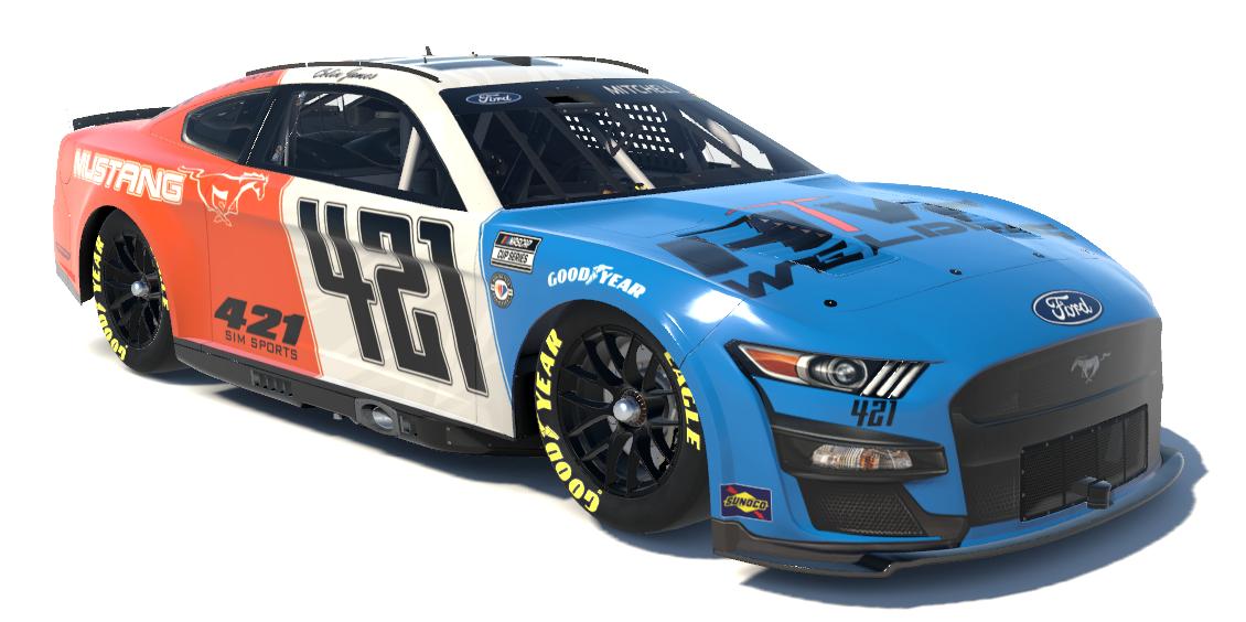 Colin James #421 - NASCAR Cup Series Next Gen Ford Mustang - HW