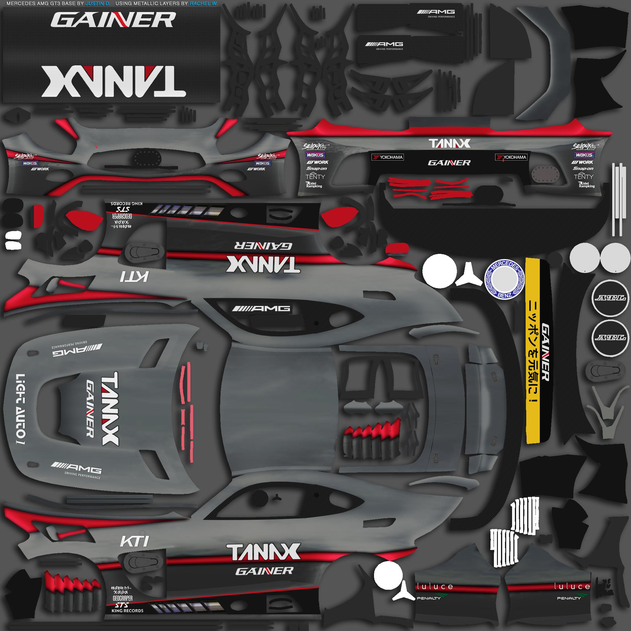 11 Gainer TANAX Mercedes SLS AMG GT3 (Super GT) by Justin S Davis