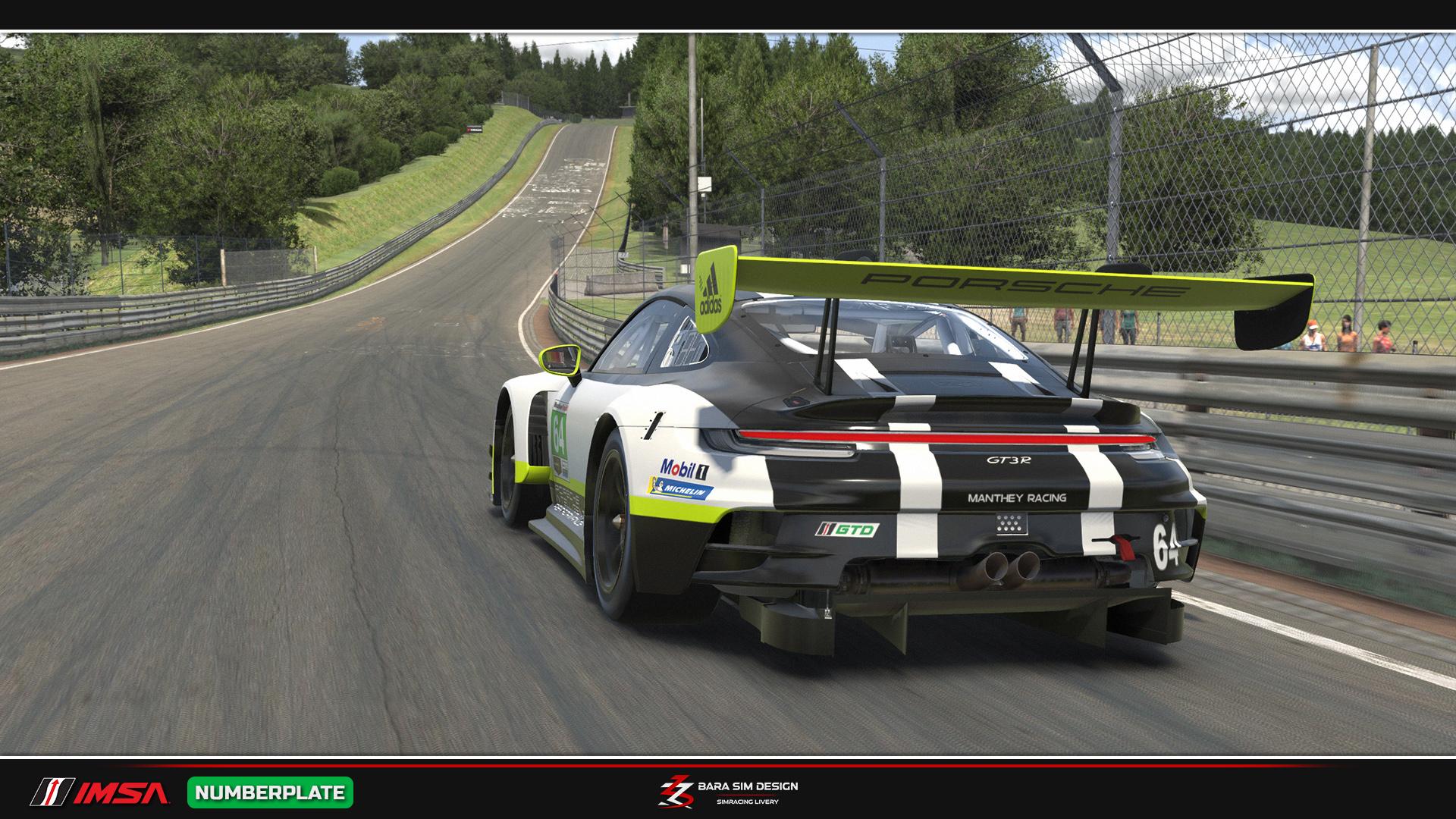 Preview of Manthey Racing 2016 Yellow - IMSA numberplate by Julien Ribouleau