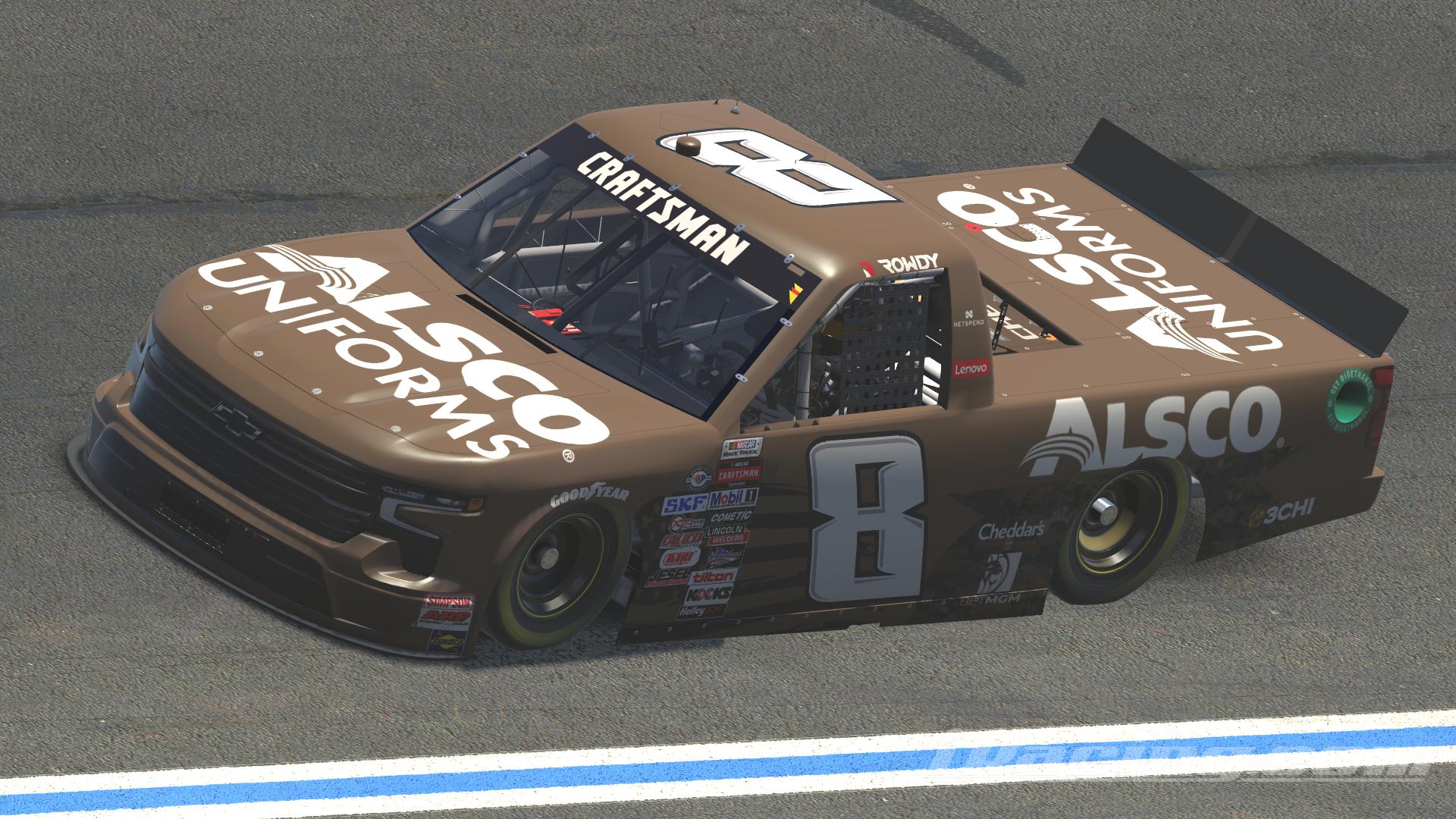 2023 Kyle Busch 8 Alsco Uniforms Silverado by Ardell Allen Trading
