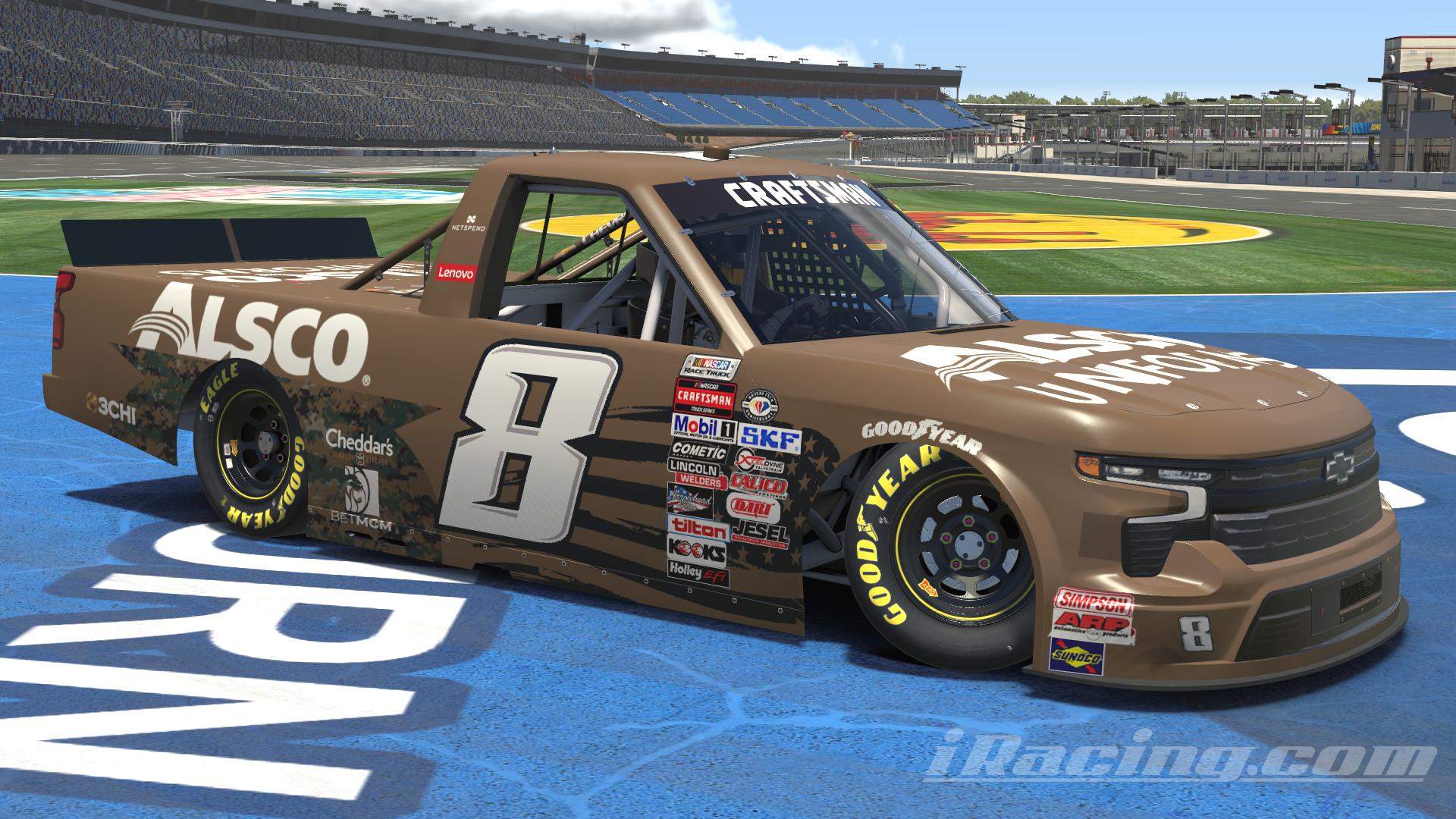 2023 Kyle Busch 8 Alsco Uniforms Silverado by Ardell Allen Trading