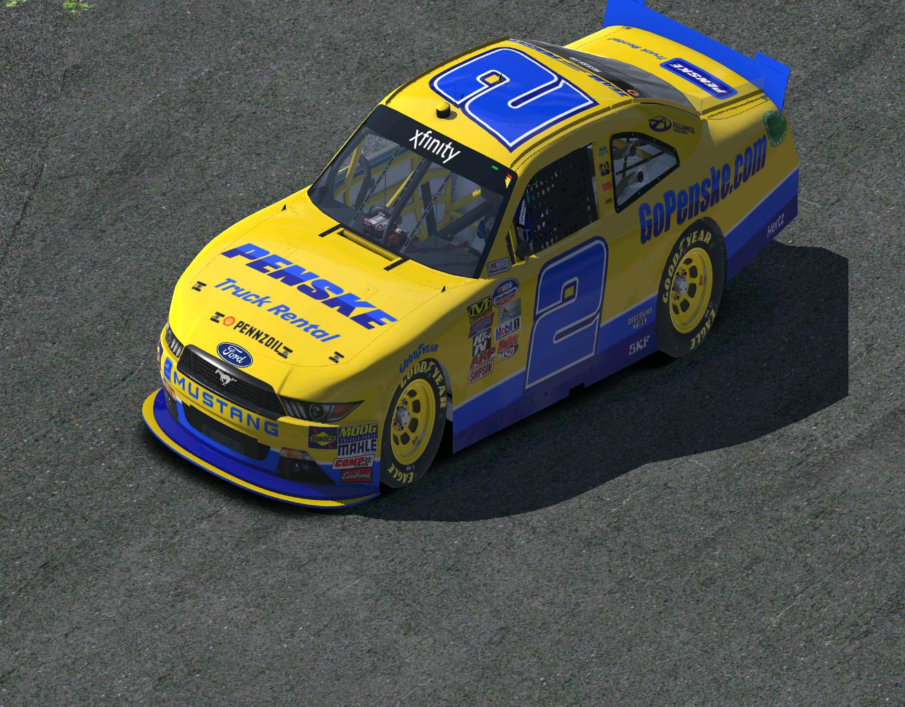 Preview of Penske Truck Rental Xfinity Mustang Fic by Todd Ressler