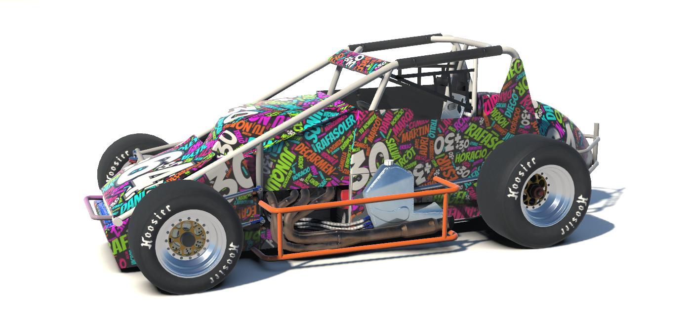 Preview of Sprint Car md30 nube nombres negro by Jes&uacute;s Arboleya