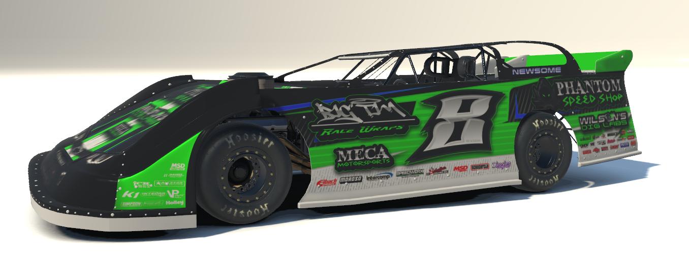 Preview of late model Newsome lime phantom by Jaxson Reitzler