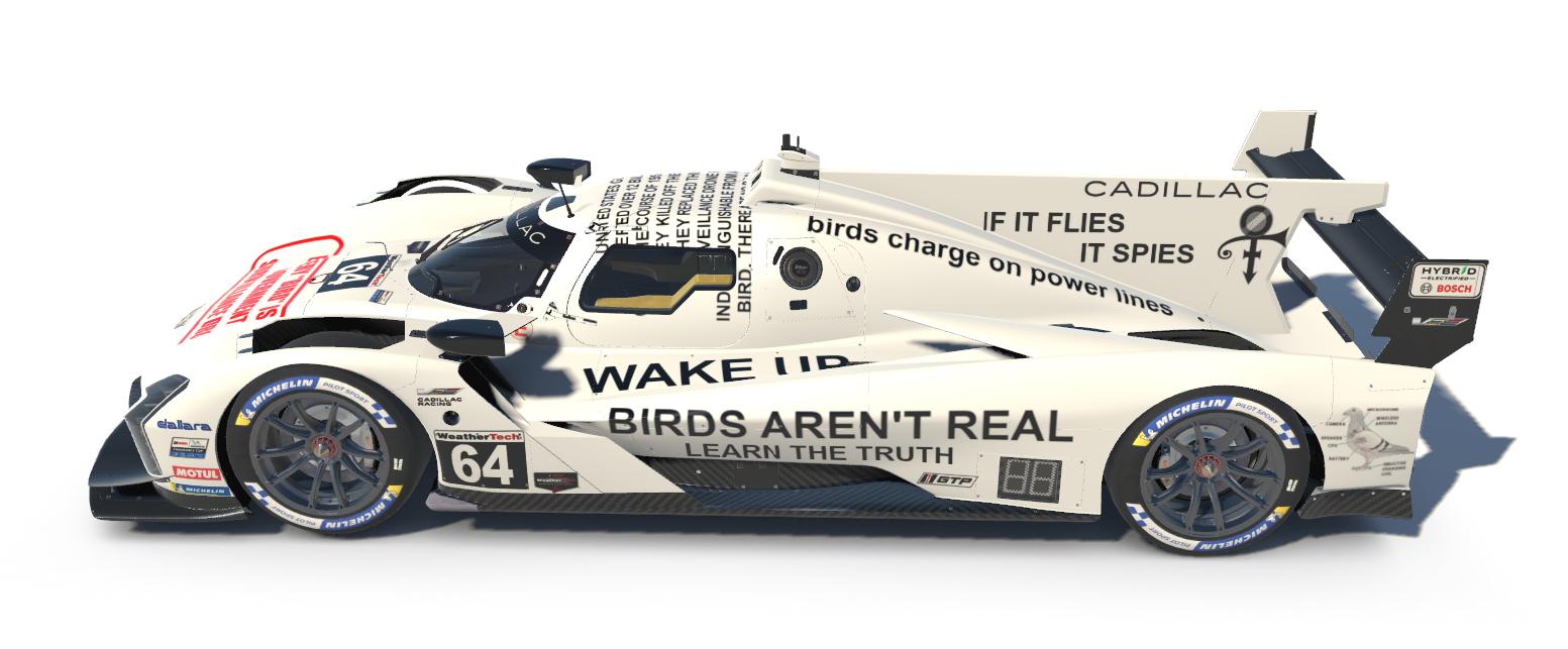 Birds Arent Real Cadillac GTP by Diego Valle - Trading Paints