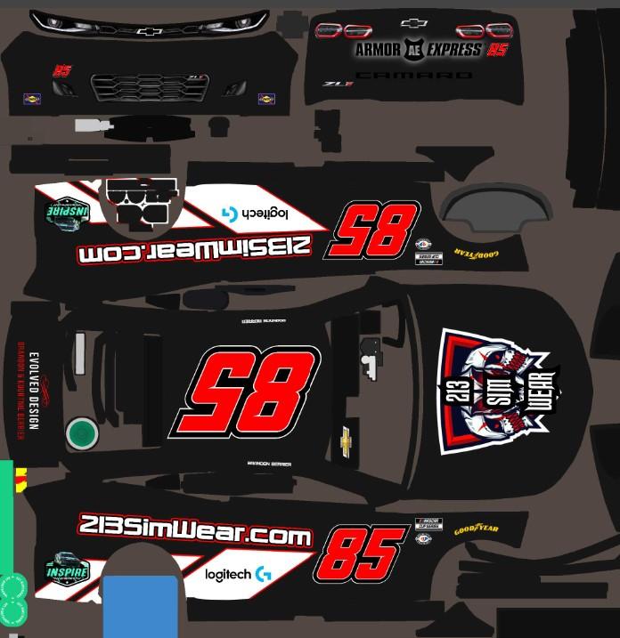 Preview of Brandon Berrier No 85, 213 Sim Wear NextGen by Brandon Berrier