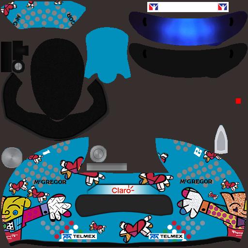 Preview of Esteban Gutierrez helmet, Sauber, Monte-Carlo, 2014 by Amit L.