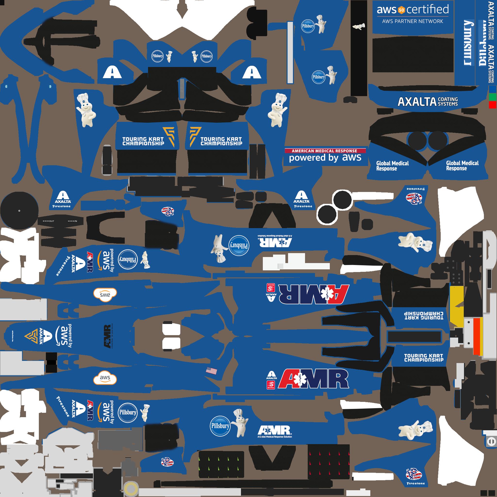 Indycar Dallara IR18 tkc esports pillsbury edition main use kanasas ...