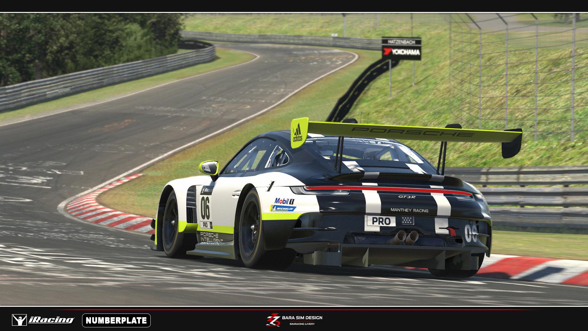 Preview of Manthey Racing 2016 Yellow - iRacing numberplate by Julien Ribouleau