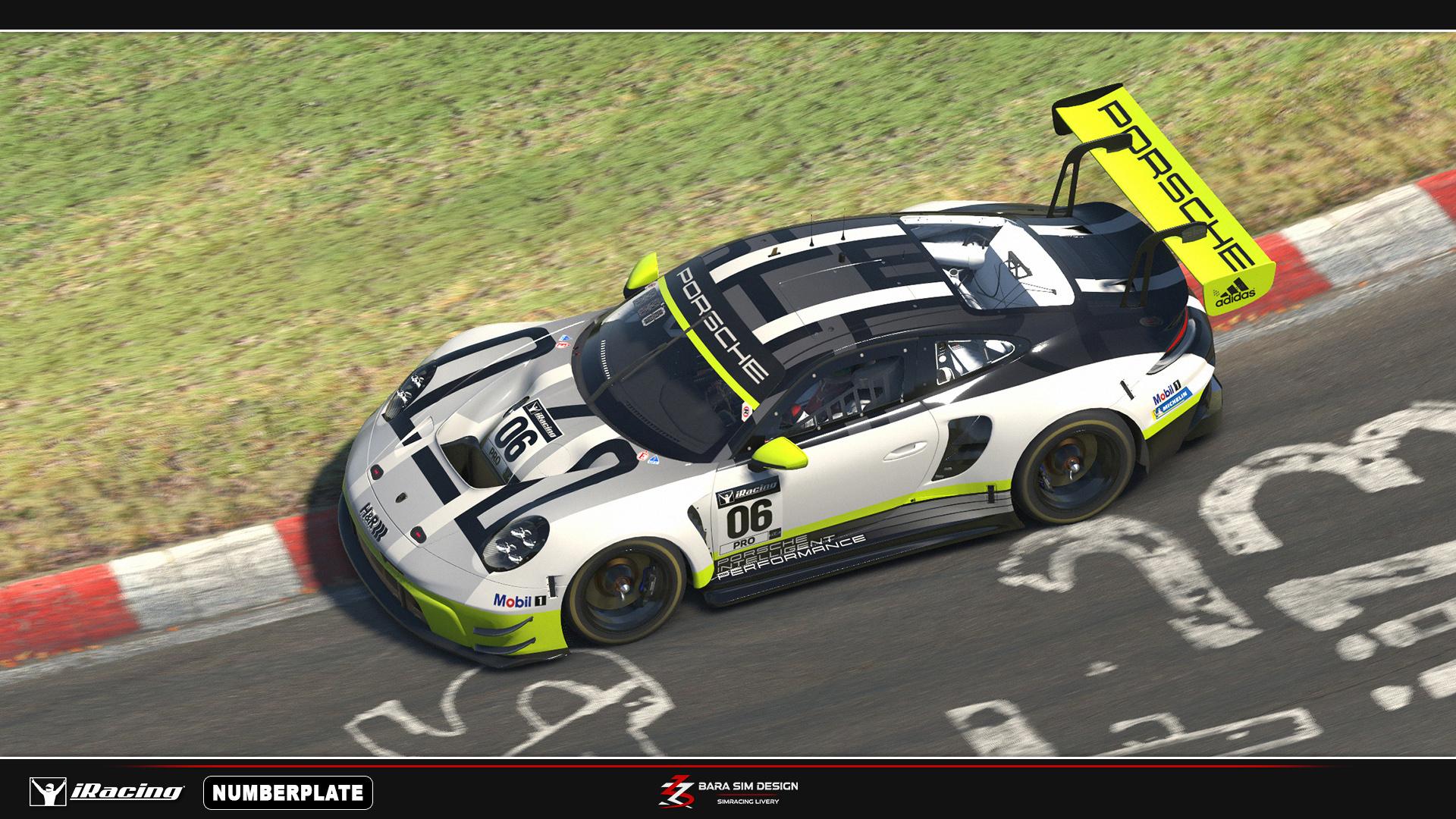 Preview of Manthey Racing 2016 Yellow - iRacing numberplate by Julien Ribouleau