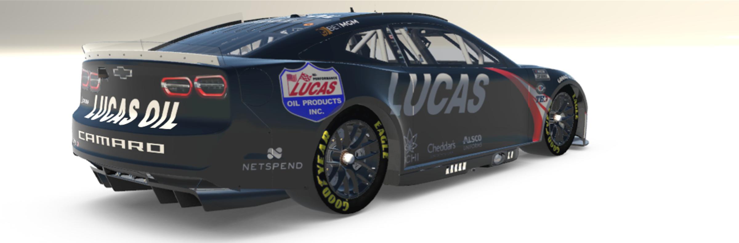Preview of SimStamp - Kyle Busch - Fictional - RCR - Richard Childress Racing - LUCAS Oil - 2023 Cup Series by Teejay Handley