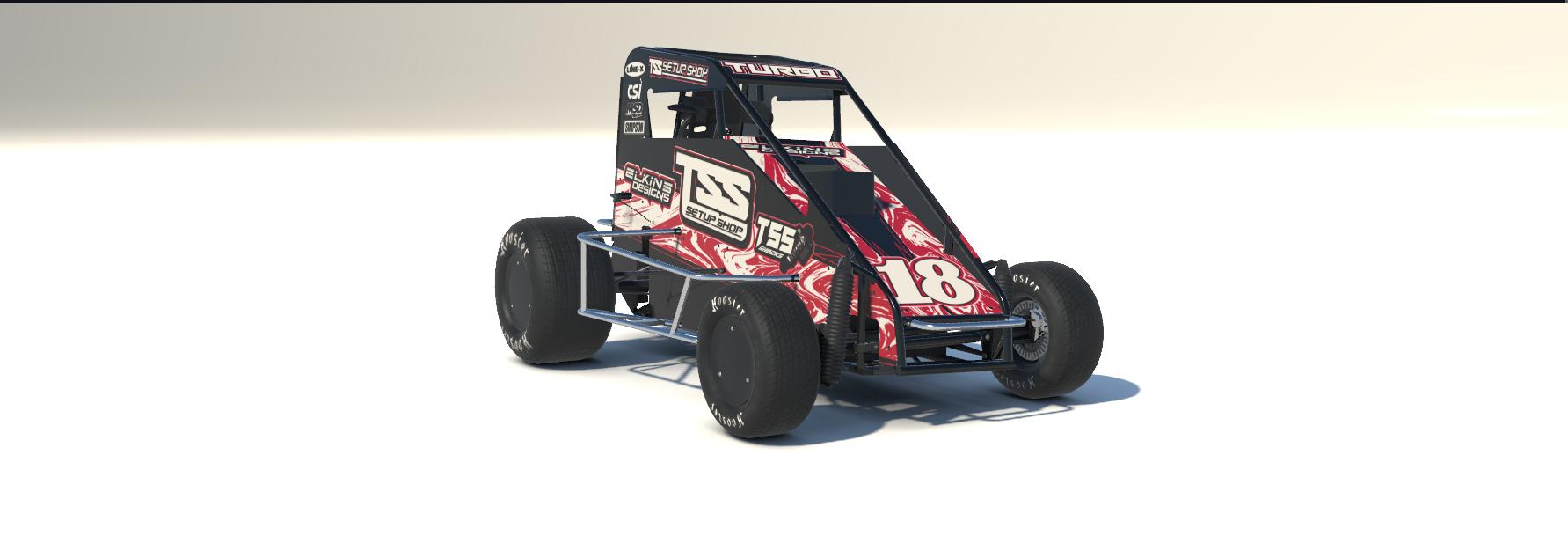 Preview of Dirt Midget Turbo Red 18 TSS by Chase Reitz