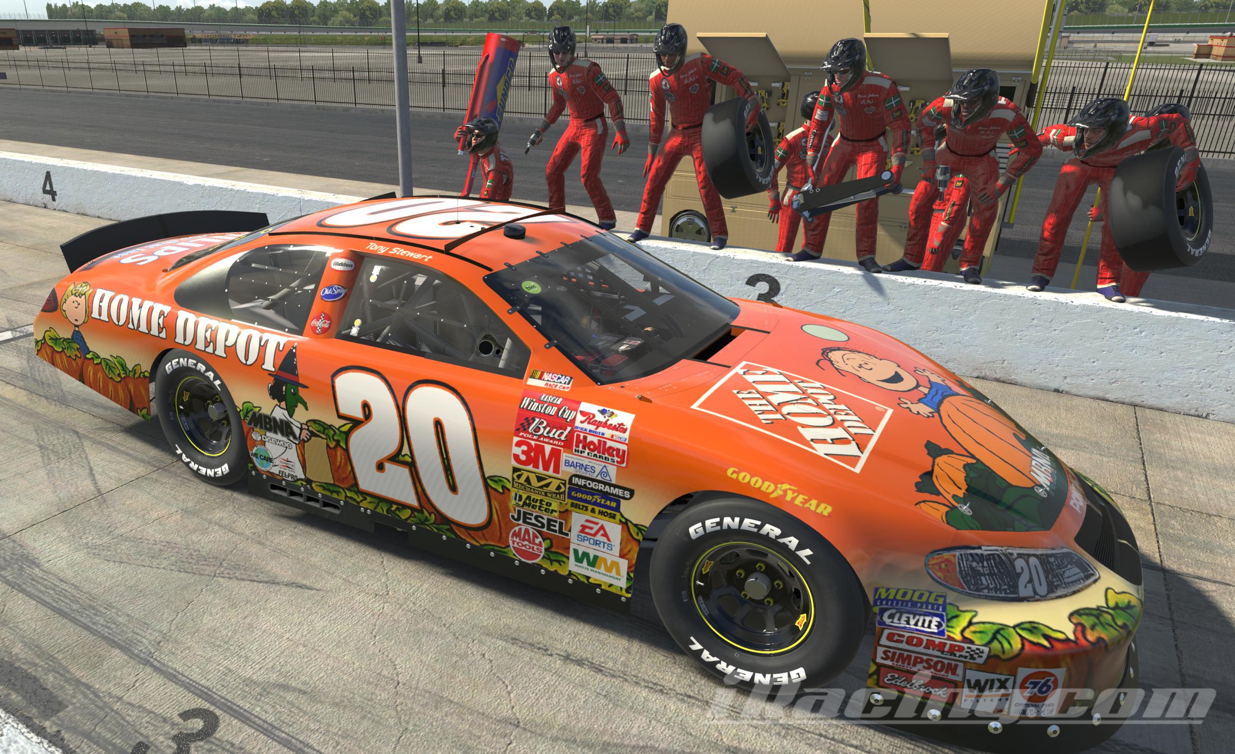 2002 Pontiac Grand Prix Tony Stewart Peanuts Halloween car by Bruce