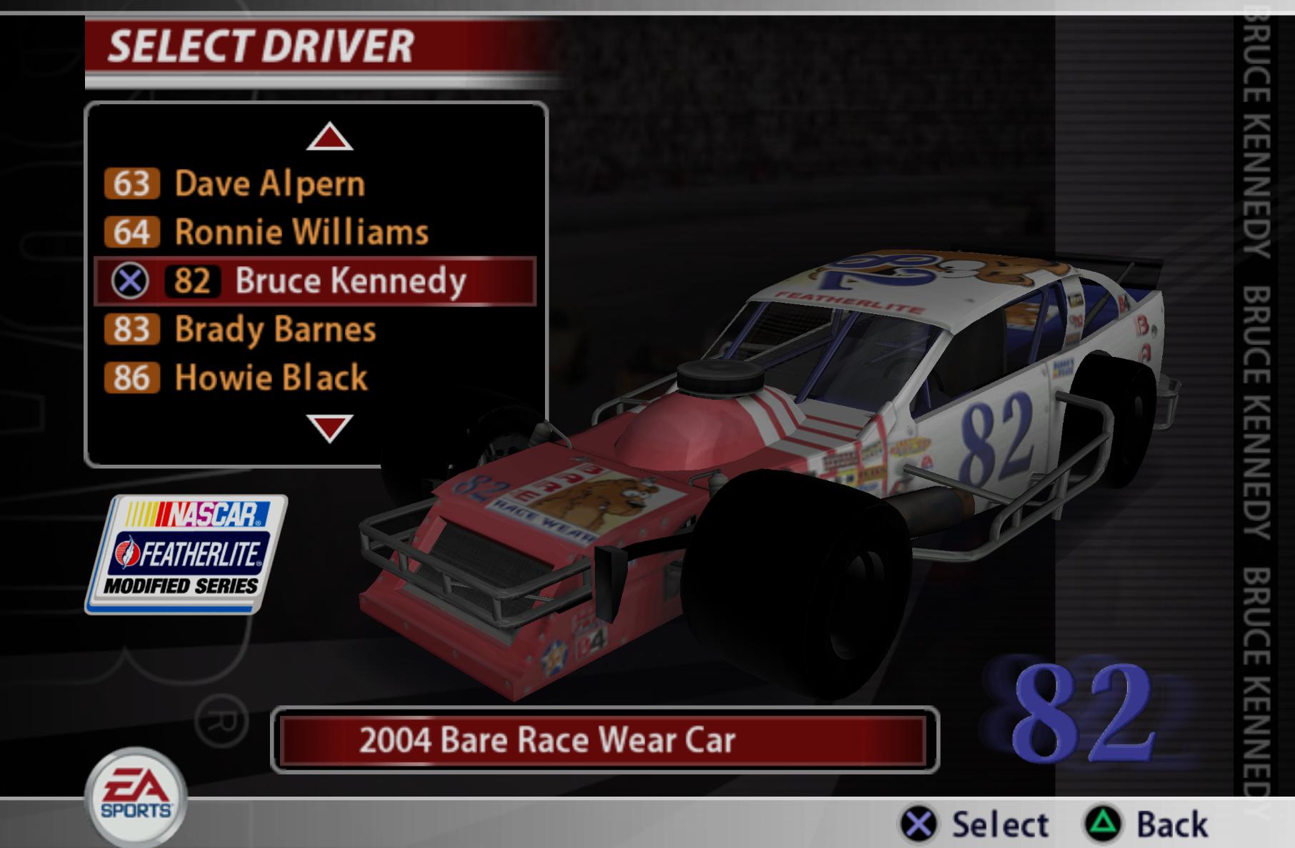 Preview of Nascar 05 82 Bare Race Wear Sim Stamped by Kyle Carpenter
