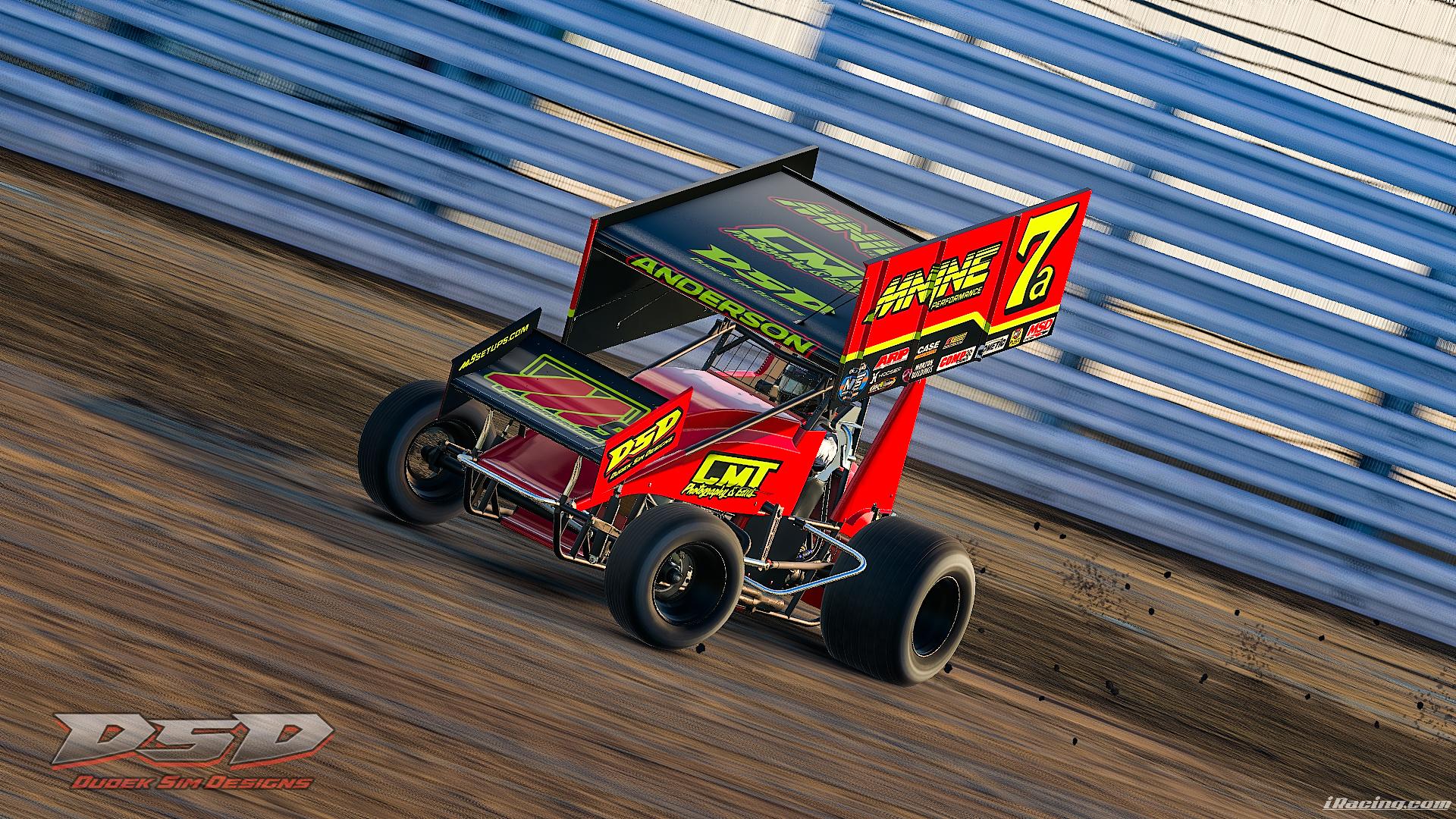 Jack Anderson Winged Sprint Car 2023 Replica by Connor Dudek Trading