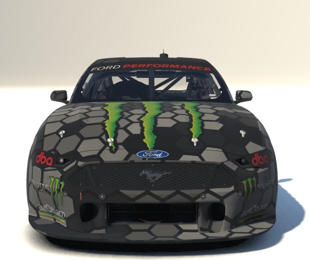 Preview of Supercars Ford Mustang GT Monster Armed Forces 2023 by Drew Bennedick