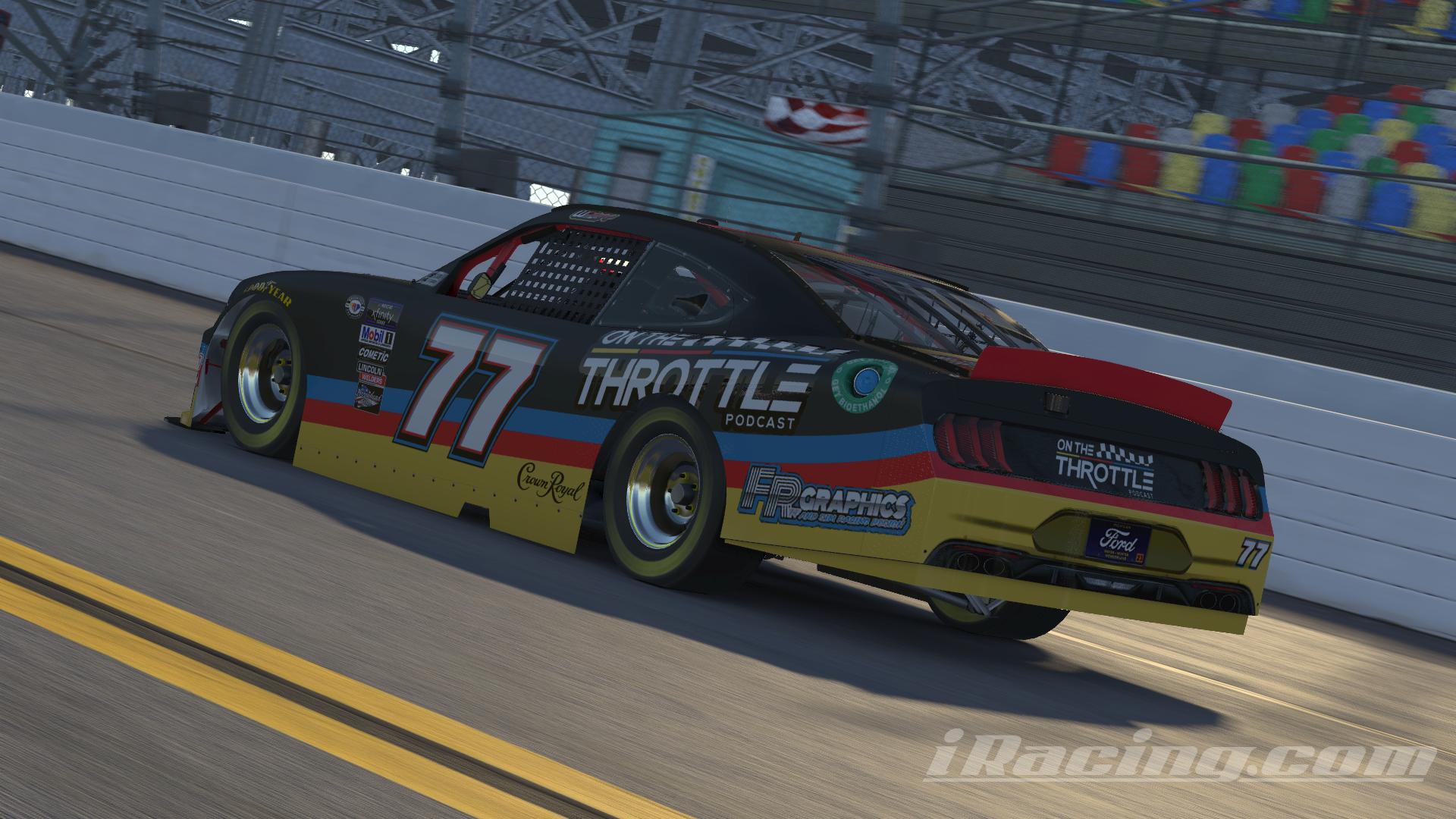 Preview of William Duff 2023 On The Throttle Podcast NASCAR Xfinity Series Ford Mustang 77 by Manix Furqueron