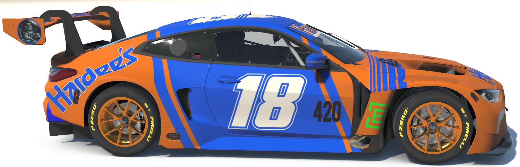 Preview of Hardees Days of Thunder BMW M4 GT3  by Todd Schwarz
