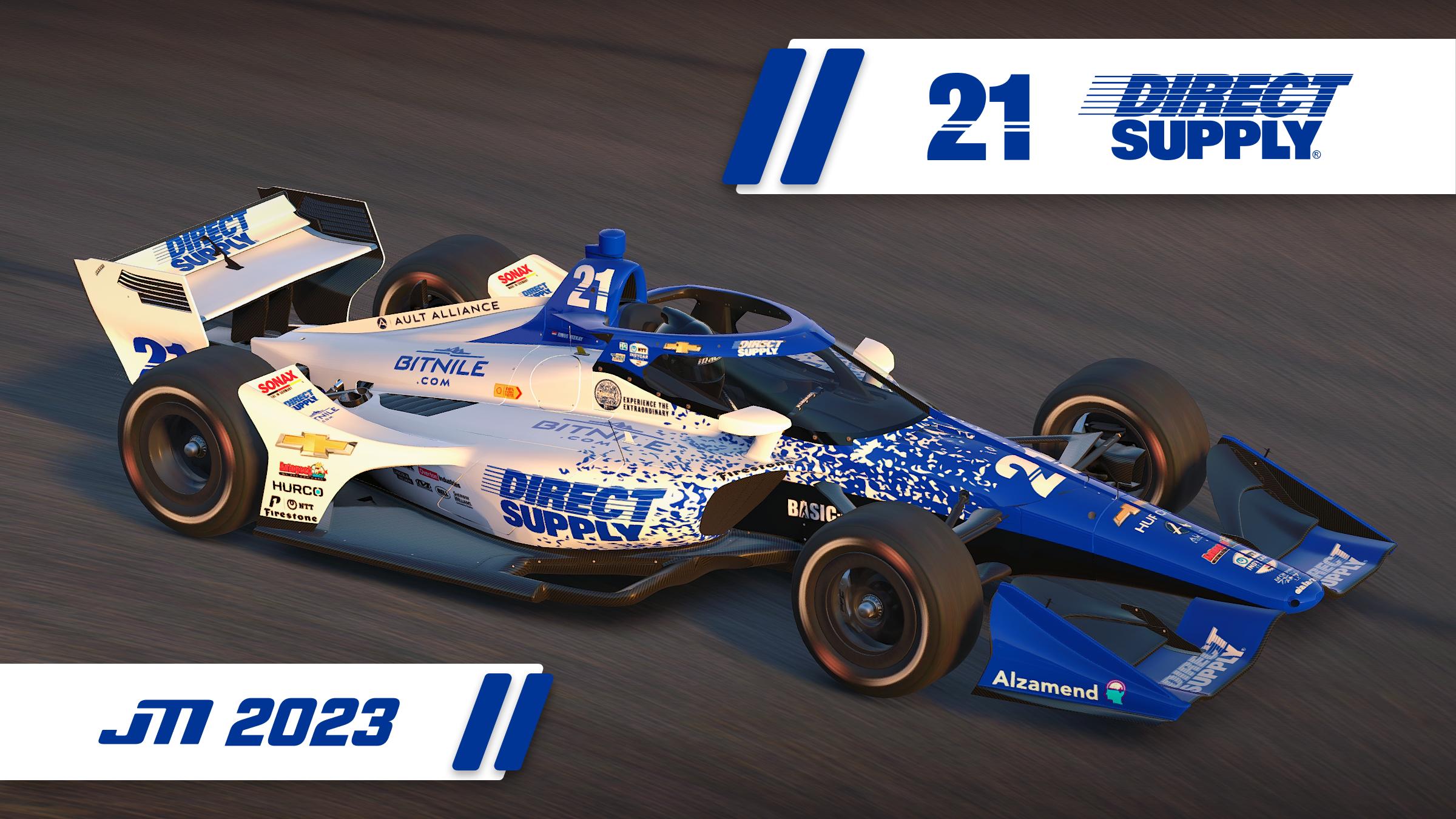 2023 Rinus Veekay #21 Direct Supply Dallara IR18 with Custom
